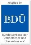 Logo des Bundesverbands der Dolmetscher und Übersetzer e.V.